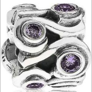 Charm Ocean Wave Purple CZ